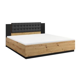 Petits Meubles Cama estratificado marr&oacute;n negro