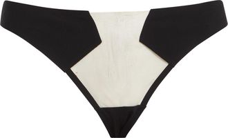 Rick Owens x Livy Intimo Bikini Bottoms in Black /Natural at Nordstrom, Size Medium