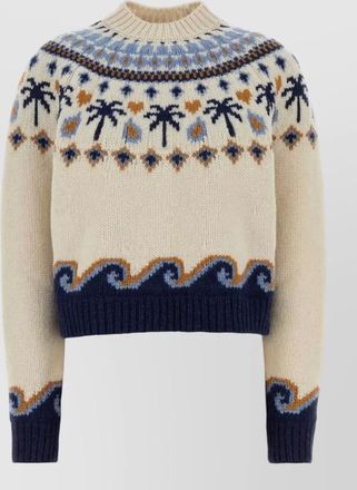 Alanui embroidered wool sweater