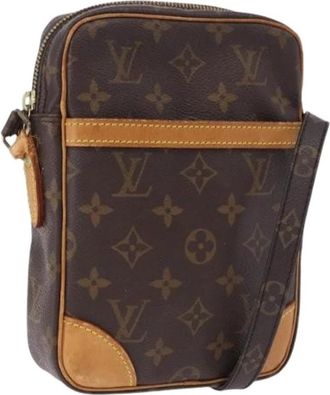 Louis Vuitton Pre-owned Danube Shoulder Bag - Dames - Vintage Schoudertas - Bruin - ONE Size - Leer - Vintage