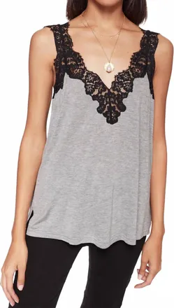 Cami NYC The Leia Jersey Top In Grey