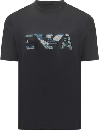 Emporio Armani Black Crew Neck T-Shirt
