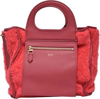 Max Mara Graces Schoudertas - Dames - Handtassen - Rood - ONE Size - Leer - Tassen