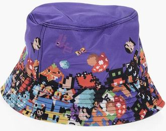 Dsquared2 Patterned Nylon GAMING Bucket Hat size S
