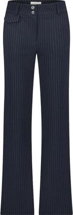 Jane Lushka Dames, Broeken, Blauw, Maat: S Viscose