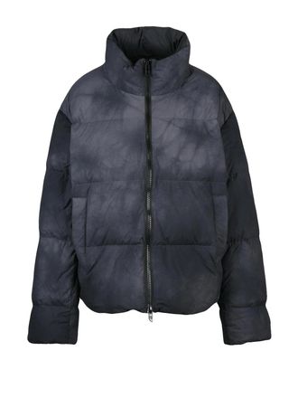Diesel Grey Nylon Down Jacket