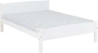 Seconique Seconique Amber Solid Wood 4ft6 Single Bed Frame In White
