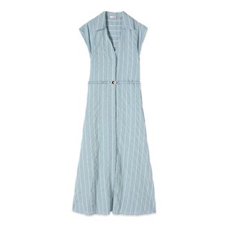 Oltre Shirt Kleedjes - Dames - Shirt Kleedjes - Blauw - 2XL - Kleedjes