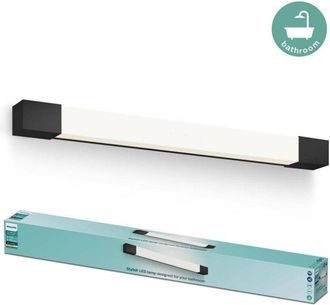 Philips Rover 8720169300293 Lampada LED a soffitto per bagno 10 W Bianco caldo Nero