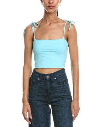 Susana Monaco Susana Monaco Tie Shoulder Crop Top