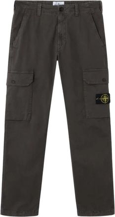 Stone Island 3100011 Cotton Stretch Broken Twill Old Effect - Heren - Straight fit broeken - Zwart - W31 - Katoen - Broeken