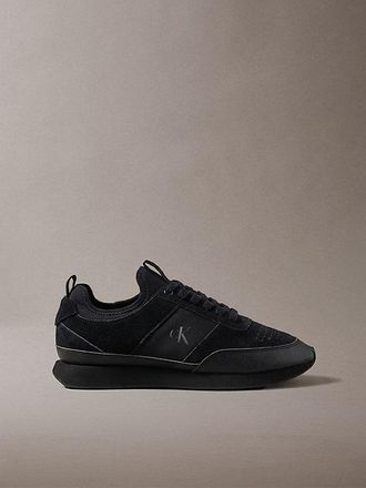 Calvin Klein Zapatillas De Running De Ante Con Logo Distintivo