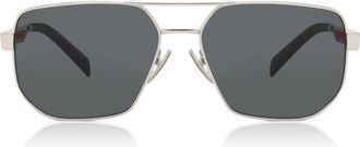 Prada PS51ZS 1BC06F Mens Sunglasses Silver Size 59