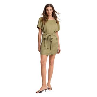 Kocca Short Dresses, female, Green, Size: XL Casual short t-shirt style dress