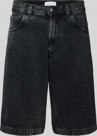 Edwin Flared Jeansshorts im 5-Pocket-Design Modell WORKER in Black, Größe 28