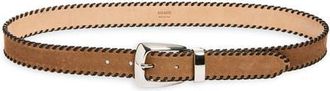 Khaite Benny Whipstitch Leather Belt in Dattero at Nordstrom, Size 100