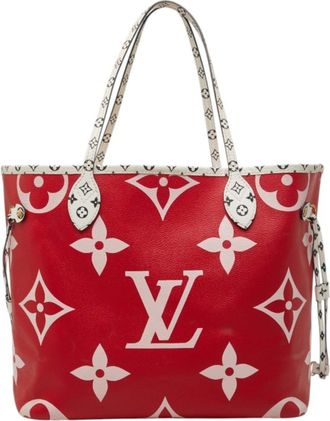 Louis Vuitton Multi-Color Red Color Rouge Pvc Leather Shoulder Bag Tote Bag (Pre-Owned)
