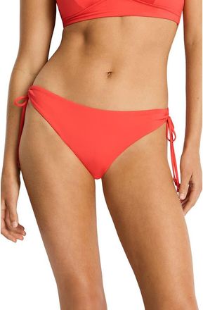 Sea Level Australia Essentials Edit Tie Side Bikini Bottoms in Tango at Nordstrom, Size 12 Us