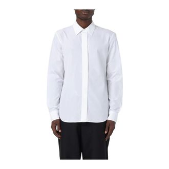 Alexander McQueen Alexander McQueen, Formal Shirts, male, Black, Size: 2XL Black Poplin Shirt for Men