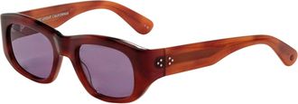 Garrett Leight Womens 50 mm Brown Sunglasses
