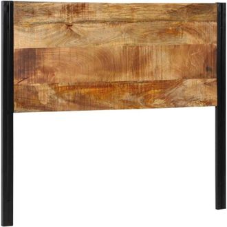 vidaXL Cabecero 120 Cm Madera Maciza Mango Y Hierro Vidaxl
