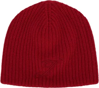 Jacquemus Red Logo Beanie Cap
