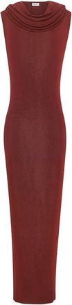 Saint Laurent Maxi-jurk - Dames - Maxi kleedjes - Rood - M - Kleedjes