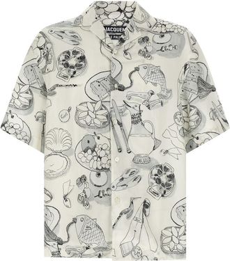 Jacquemus White Relaxed Printed Shirt