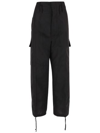 Niccol&ograve; Pasqualetti Oversized Linen-Blend Pants