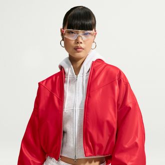 Nike Womens Nike Sportswear Therma-FIT Bomber Jacket in Red | IF5903-657