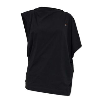 Vivienne Westwood Tops, Dames, Zwart, XS, Katoen, Hebo T-Shirt
