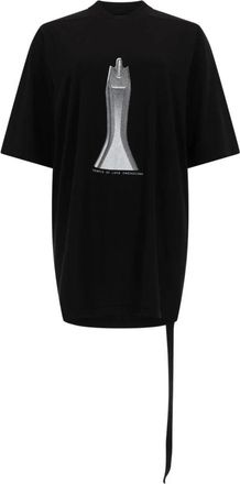 Rick Owens Jumbo SS T - Dames - T-shirts - Zwart - XS - Katoen - Tops