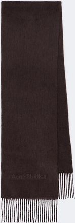 Acne Studios Fringed alpaca and wool scarf