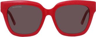 Balenciaga Grey Butterfly Sunglasses BB0237SA 003 55