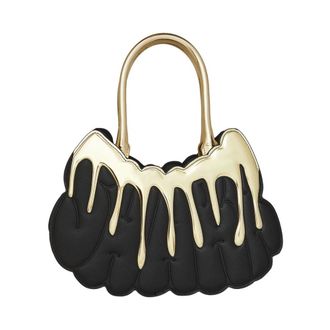 Sprayground Handbags, female, Black, ONE SIZE, Gold And Dangerous Drip Handbag