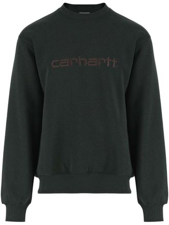 Carhartt Work in Progress Dark Green Logo Sweatshirt