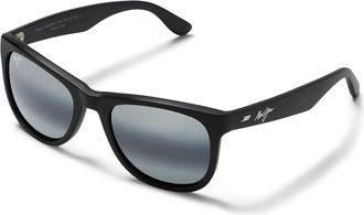 Maui Jim Kikonia Fashion Sunglasses Matte Black/Neutral Grey Polarized, Nylon