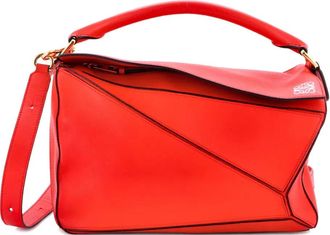Loewe Puzzle Bag Leather Medium shoulder bag - Rood