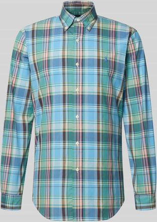 Polo Ralph Lauren Custom Fit Freizeithemd mit Button-Down-Kragen in Blau, Größe XXL