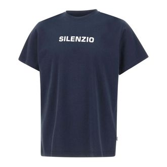 Aspesi T-Shirts, male, Blue, Size: 2XL Silenzio T-Shirt