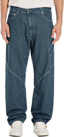 Replay Loose-fit Jeans - Dames - Loose Fit Jeans - Blauw - W32 - Katoen - Jeans