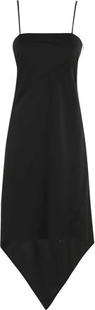 Helmut Lang Jurk met sjaalzoom - Dames - Casual kleedjes - Zwart - 3XS - Kleedjes
