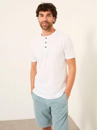 Fat Face FatFace Henley White Woodside Henley T-Shirt