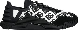 Dolce & Gabbana Black Logo Lace Up Low Top NS1 Sneakers Mens Shoes (Pre-Owned)