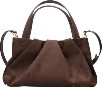 Themoir&egrave; Tassen, Dames, Bruin, ONE Size, Leer, Tia Schoudertas