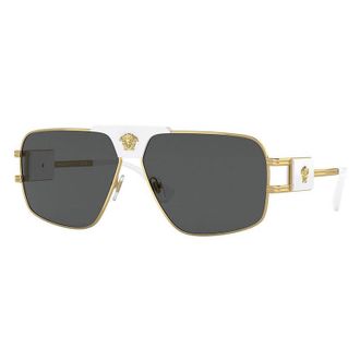 Versace Sunglasses Aviator Full Rim, Gold Frame And Dark Grey Lens Ve2251147187