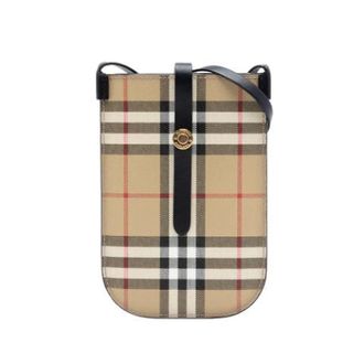 Burberry Pre-owned Cross Body Bags, female, Beige, Size: ONE SIZE Pre-owned Crossbody Bag