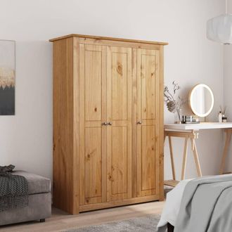 vidaXL Armario De 3 Puertas Madera Pino Panam&aacute; Range 118x50x171,5 Cm Vidaxl