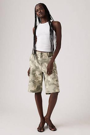 Levi's Short baggy cargo modello Dad - Donna - 27 - Multicolore / Bader Camo Agate Gray Wb