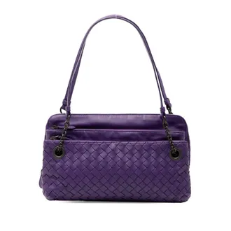 Bottega Veneta Pre-owned Bottega Veneta Nappa Intrecciato Triple Zip Shoulder Bag Ladies 707CXI7EGTHDUL50
